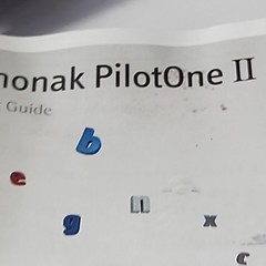 Phonak PilotOne II Hearing Aid Remote Control Silver Black Leather Belt Holster