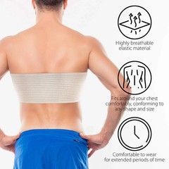 New Ortonyx 6.25 Broken Rib Support Brace Elastic Chest Wrap Compression S-M