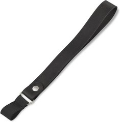 Handmade Leather Cane Strap – Stylish Wrist Strap for Canes and Walking Black
