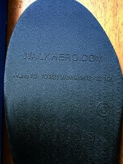 WALK-HERO Size G Medical Orthotic Insoles M 10-10.5/ W 12-12.5