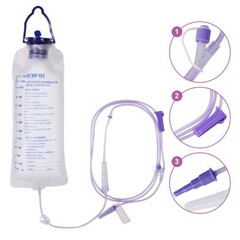 1200ml Disposable Enteral Nutrition Feeding Bag GastroIntestinal Medical Supply
