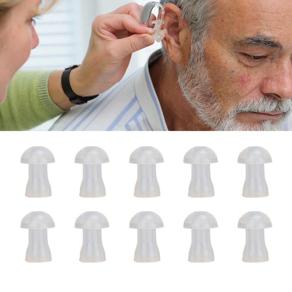 10Pcs Hearing Aid Ear Tips Soft alternative Universal Domes Hearing Aid Ear Tips