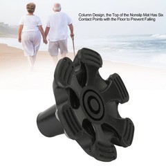Cane Tip with 6 Support Rubber Foot for Walking Canes 3/4 Inch Shaft Self Stand-