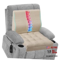 Memory Foam Recliner Cushions 20x20x5 Inch (Pack of 1) Beige (Recliner Chair)