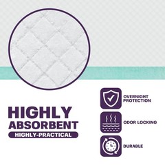 Disposable Underpads 23 x 36 (50-Count) Incontinence Pads, Chux, Bed Covers, Pup