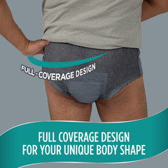 Assurance Men’s Incontinence Underwear, L/XL, Maximum ABSORBENCY