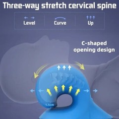 Cervical Neck Pillow STRETCHER Traction Device Brace Support Pain Relief Massage