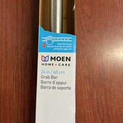 Moen LR8724D3GBN Home Care 24″ x 1-1/4″ Grab Bar w/Curl Grip Brushed Nickel B77