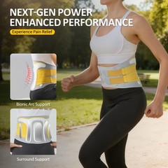 Lower Back Brace for Women and Men – Adjustable Lumbar Back Brace, Full Suppo…