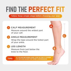 Zipper Compression Socks Open Toe 15-20 mmHg Support Medical Stockings for Me…