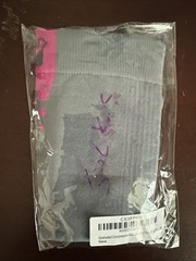 Thirty48 compression socks lg gray pink