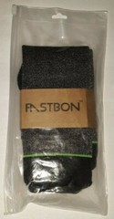 FASTBON UNISEX COMPRESSION SOCKS 10-20mmHg BLACK/GREEN LARGE unsealed nip