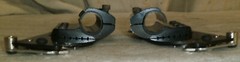 SET OF WHEELCHAIR BACK SUPPORT BRACKET GOOD AS PICTURE