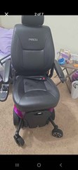 Pride Jazzy Air 2 Electric Wheelchair Purple Black Joystick Control