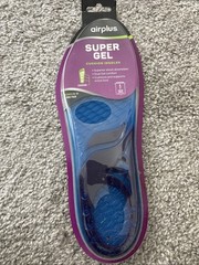 Airplus Shock absorption Super Gel Cushion Insole Women’s 5-11 {Pack of 1 Pair}