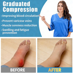 Sooverki Copper Compression Socks for Men & Women 8 Pack 15-20Mmhg – Knee High S