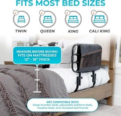 Stander EZ Adjust Bed Rail, Adjustable Senior Bedrail and Safety Assist Railing