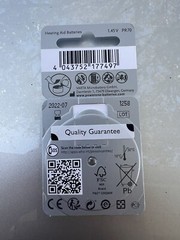 Power One P10 Hearing aid batteries Zinc air Mercury free Varta x 6 Cells