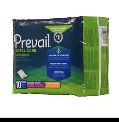 Prevail Total Care Underpad Heavy Absorbency Size XL 30X30″ 10 ct