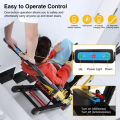 Portable Electric Chair, Track Climbing Wheelchair, Assist Stair Chair Electric