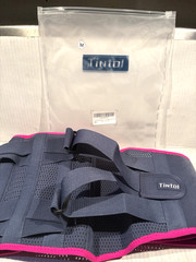 Back Premium Support Brace Size M 33”-39″ Lumbar Adjustable Mesh Pink Blue NEW