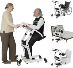 VOCIC Sit to Stand Lift, One-Step Stand Assist Lift for Elderly
