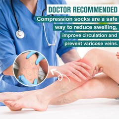 New Medical Compression Stockings/Socks Knee High Class II 30-40 mmHg 3 Pair