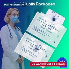 1000ml Leg Urinary Drainage Bags with 2 Adjustable Elastic Straps, 3 Pack | Cath