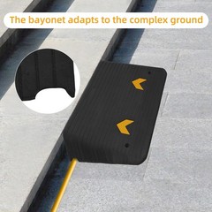 4″ Rise Rubber Threshold Ramp for Doorway,Door Ramp w/NonSlip Textured Surface