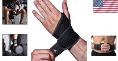 2-Pack Adjustable Neoprene Wrist Supports – Ideal for Weightlifting & Tendonitis