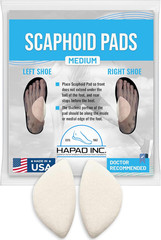 Scaphoid Pads for Men & Women, Medium (Pack of 1) – Adhesive Backing, Flat Foot
