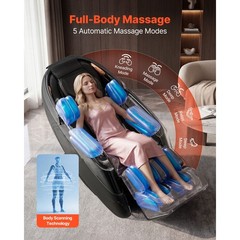 Massage Chair, 4D Zero – Gravity Full Body Massage Chair with Extendable