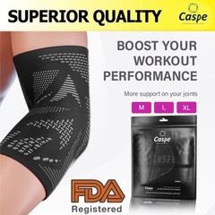 2X Elbow Brace Compression Support Sleeve Arthritis Tendonitis Reduce Joint Pain