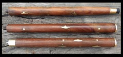 Vintage brass Wood Walking Stick Only For 3 Fold Cane Handle (Only wooden shaft)