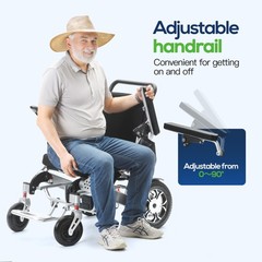 New Intelligent Foldable Electric Wheelchair All Terrain Mobility Scooter