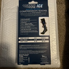 COPPER FIT Energy Plus Compression Socks Unisex L/XL 1 Pair