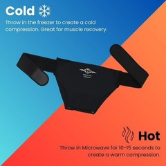 Adjustable Shoulder Brace Reusable Ice and Heat Therapy Sleeve: Left Right Arm