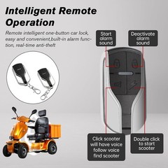 1000W 4-Wheel Heavy Duty Seniors Mobility Scooter 48V 20Ah 15 mph 33 Miles 500lb