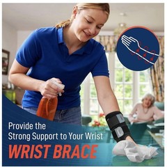 EATOL Wrist Brace Carpal Tunnel, Night Support Brace, Left Hand, S/M