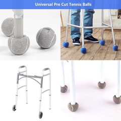 Tennis Balls for Walkers Pre Cut, 4Pcs Walker Standard, Yellow-4pcs