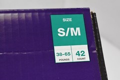 Nighttime Underwear 42 Disposable Underwear Unisex 38-65 lbs Size Small Medium