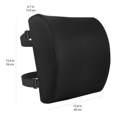 Retailer Basics Rectangular Comfortable Back Support Cushion For Office Chairs