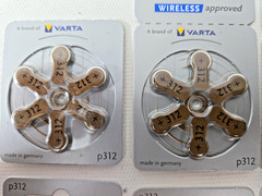 VARTA Power One 312 PR41 Hearing Aid Batteries Zinc Air 1.45V 48X