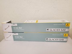 *2* Glacier Bay 18 in L x 3.1 in ADA Compliant Grab Bar Brushed Stainless Steel