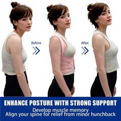Posture Corrector for Women and Men – Adjustable Back Brace for Pain Relief -…