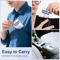 Durable Individually Wrapped Wipes for Clean Earbuds & Hearing Aids – 100 Count