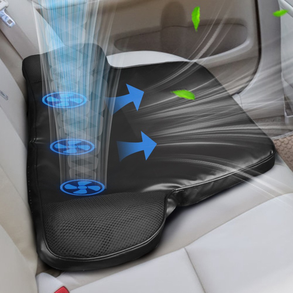 Summer Water Cooling Seat Cushion With Fans 3 Speeds 78°F For Home Office Car