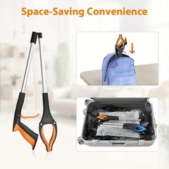 32″Grabber Pick Up Tool Extended Garbage Reaching Stick Trash Picker Folding