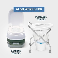 Universal Fit Commode Liners – 50 Count Disposable Toilet Bags for Caregivers