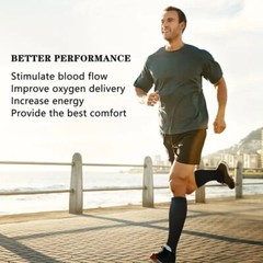 Men Zippered Compression Socks Closed Toe 20-30mmHg with Zipper Safe Protection